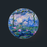 Monet: Water Lilies 1919, beroemd schilderij, Ronde Button 3,2 Cm<br><div class="desc">Claude Monet: Water Lilies Red,  1919,  mooi kunstschilderij</div>