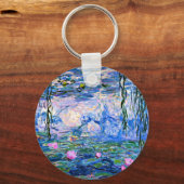 Monet: Water Lilies 1919, beroemd schilderij, Sleutelhanger (Voorkant)