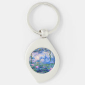Monet: Water Lilies 1919, beroemd schilderij, Sleutelhanger (Voorkant)