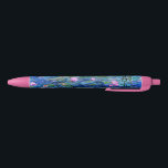 Monet: Water Lilies 1919, beroemd schilderij, Zwarte Inkt Pen<br><div class="desc">Claude Monet: Waterlelies Rood/Roze,  1919,  prachtige kunstschilderkunst</div>