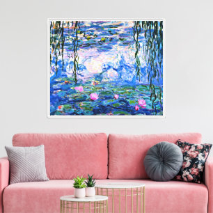 Monet - Water Lilies, 1919, Canvas Afdruk