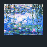 Monet - Water Lilies, 1919, Canvas Afdruk<br><div class="desc">Claude Monet's beroemde schilderij,  Water Lilies,  1919.</div>