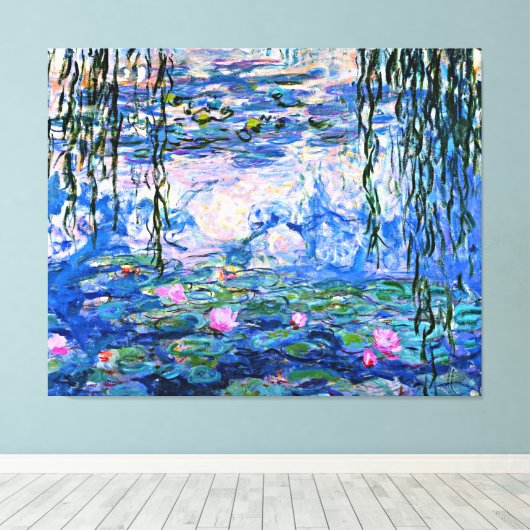 Monet - Water Lilies, 1919, Canvas Afdruk (Insitu (Houten vloer))