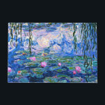 Monet: Water Lilies 1919 Deurmat<br><div class="desc">Claude Monet: Water Lelies Red,  1919,  impressionisme kunstwerk</div>