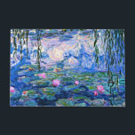 Monet: Water Lilies 1919 Deurmat<br><div class="desc">Claude Monet: Water Lelies Red,  1919,  impressionisme kunstwerk</div>