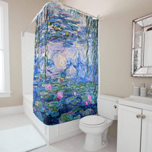 Monet - Water Lilies, 1919 Douchegordijn (In situ)