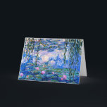 Monet - Water Lilies, 1919 Kaart<br><div class="desc">Bekend schilderij van Claude Monet: Water Lilies,  1919</div>