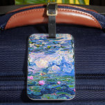 Monet - Water Lilies, 1919, pink, Bagagelabel<br><div class="desc">Claude Monet's 1919 painting,  Water LIlies (pink).</div>