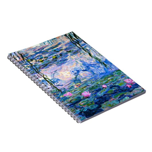 Monet - Water Lilies, 1919, pink, Notitieboek (Rechterzijde)