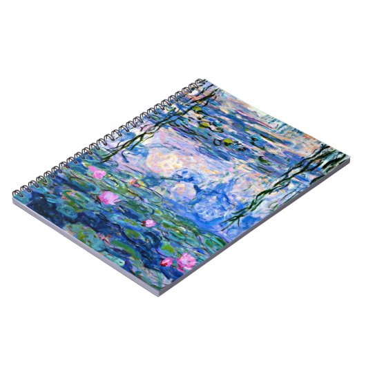 Monet - Water Lilies, 1919, pink, Notitieboek (Linkerzijde)