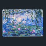 Monet - Water Lilies, 1919, roze Gelamineerde Placemat<br><div class="desc">Claude Monet 1919 schilderij,  Waterlelies (roze)</div>