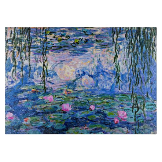 Monet - Water Lilies, 1919, roze, Snijplank (Voorkant)