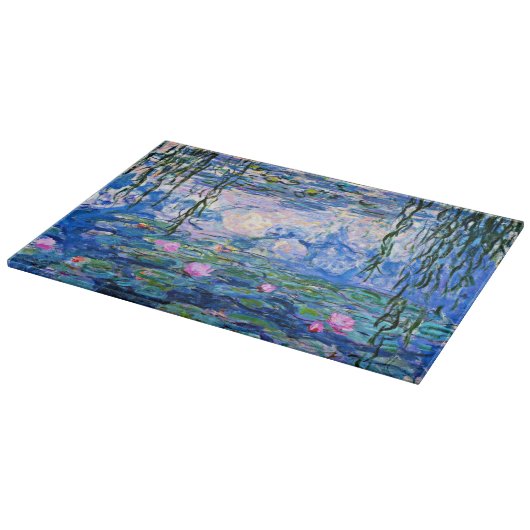 Monet - Water Lilies, 1919, roze, Snijplank (Hoek)