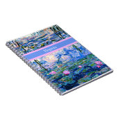 Monet - Water Lilies 1919 sjabloon Notitieboek (Rechterzijde)
