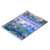 Monet - Water Lilies 1919 sjabloon Notitieboek (Linkerzijde)