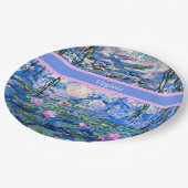 Monet - Water Lilies 1919 sjabloon Papieren Bordje (Gekanteld)