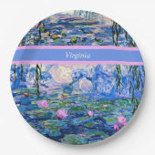 Monet - Water Lilies 1919 sjabloon Papieren Bordje (Voorkant)