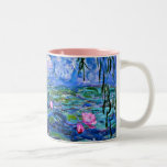 Monet: Water Lilies 1919 Tweekleurige Koffiemok<br><div class="desc">Monet: Water Lilies 1919 French Impressionism artwork mok.</div>