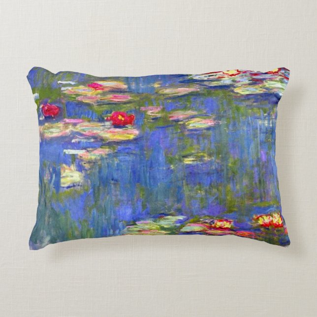Monet Water Lilies Accent Kussen (Voorkant)