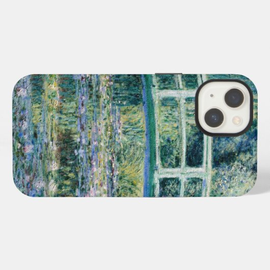 Monet - Water Lilies and Japanese Bridge, iPhone Hoesje (Achterkant horizontaal)