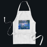 Monet Water Lilies Apron Standaard Schort<br><div class="desc">Monet Water Lilies apron. Olieverf op canvas vanaf 1916. Monet schilderde zijn beroemde waterlelie obsessief in de laatste jaren van zijn loopbaan, waarbij hij inspiratie putte uit het licht van de zon en het verschuivende effect ervan op het water, de aquatische bloemen en de bladeren. Dit schilderij is voorzien van...</div>