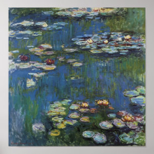 Monet Water Lilies  Art Poster