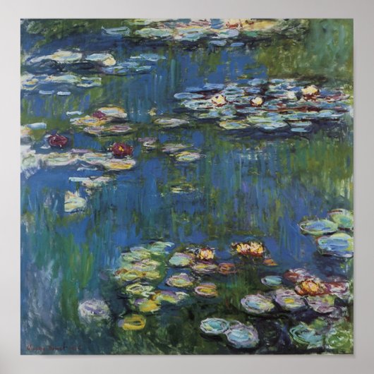 Monet Water Lilies  Art Poster (Voorkant)