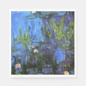 Monet - Water Lilies, Blue Indigo, Servet (Voorkant)