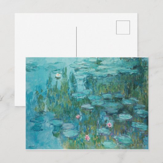 MONET Water Lilies Briefkaart (Voorkant / Achterkant)