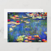 Monet Water Lilies Briefkaart (Voorkant / Achterkant)