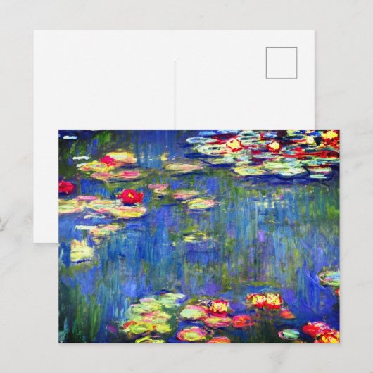 Monet Water Lilies Briefkaart (Voorkant / Achterkant)