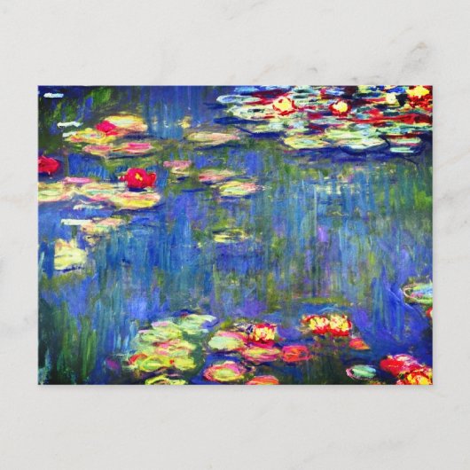 Monet Water Lilies Briefkaart (Voorkant)