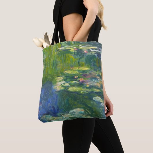 Monet Water Lilies Canvas tas All-Over Print (Dichtbij)