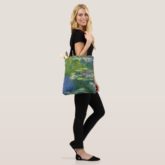 Monet Water Lilies Canvas tas All-Over Print (Op model)