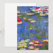 Monet Water Lilies Card (Voorkant / Achterkant)