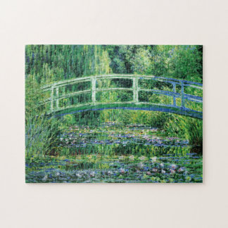 Monet Water Lilies en Japanse Bridge Fine Art Legpuzzel