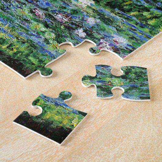 Monet Water Lilies en Japanse Bridge Fine Art Legpuzzel (Zijkant)