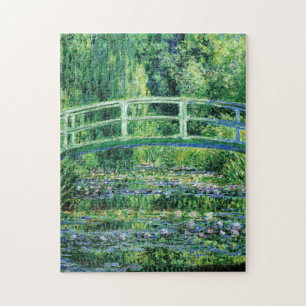 Monet Water Lilies en Japanse Bridge Fine Art Legpuzzel