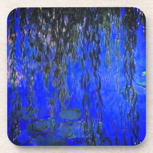Monet Water Lilies en Wonende Wilde Branches Bier Onderzetter (Voorkant)