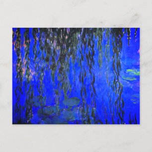 Monet Water Lilies en Wonende Wilde Branches Briefkaart