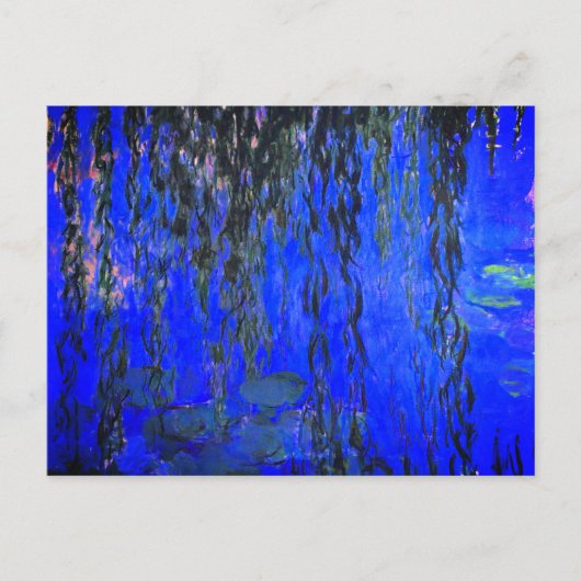 Monet Water Lilies en Wonende Wilde Branches Briefkaart (Voorkant)