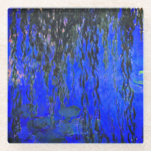 Monet Water Lilies en Wonende Wilde Branches Glazen Onderzetter