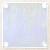 Monet Water Lilies en Wonende Wilde Branches Glazen Onderzetter (Achterkant)