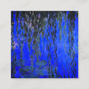 Monet Water Lilies en Wonende Wilde Branches Informatiekaartje