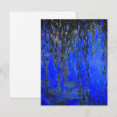 Monet Water Lilies en Wonende Wilde Branches Kaart (Voorkant / Achterkant)