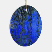 Monet Water Lilies en Wonende Wilde Branches Keramisch Ornament (Rechts)