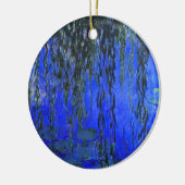 Monet Water Lilies en Wonende Wilde Branches Keramisch Ornament (Links)