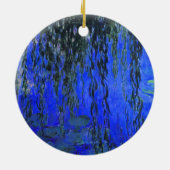 Monet Water Lilies en Wonende Wilde Branches Keramisch Ornament (Achterkant)