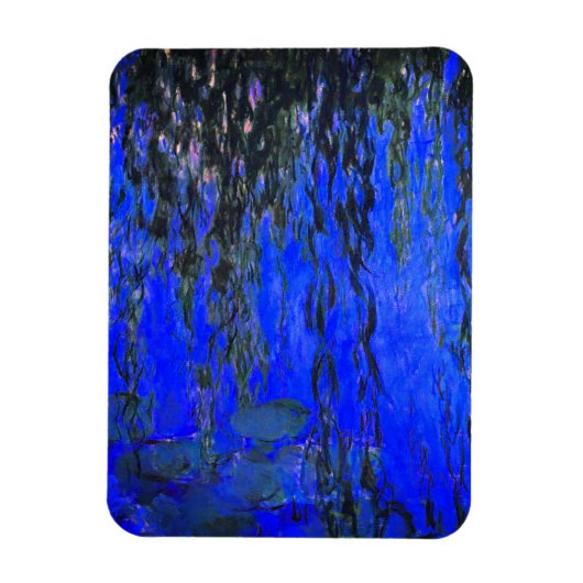 Monet Water Lilies en Wonende Wilde Branches Magneet (Verticaal)