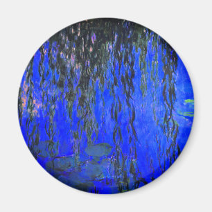 Monet Water Lilies en Wonende Wilde Branches Magneet